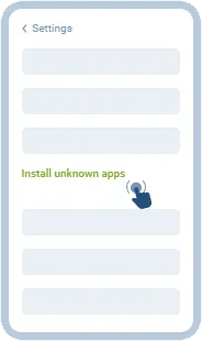 Android ayarlarında Unknown Sources aktivləşdirmə – 1xBet APK quraşdırılması üçün icazə